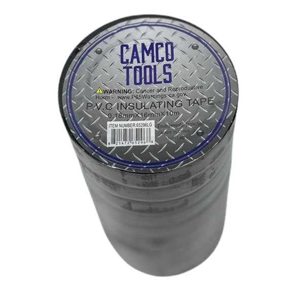 P.V.C INSULATING ELECTRICAL TAPE  (2 -10 ROLL PACKS) 20 rolls total - Picture 2 of 3